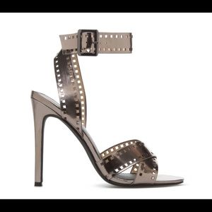Shoe Dazzle Filme Gunmetal Heels